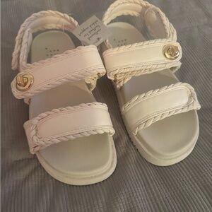 Kids Cream Sandals